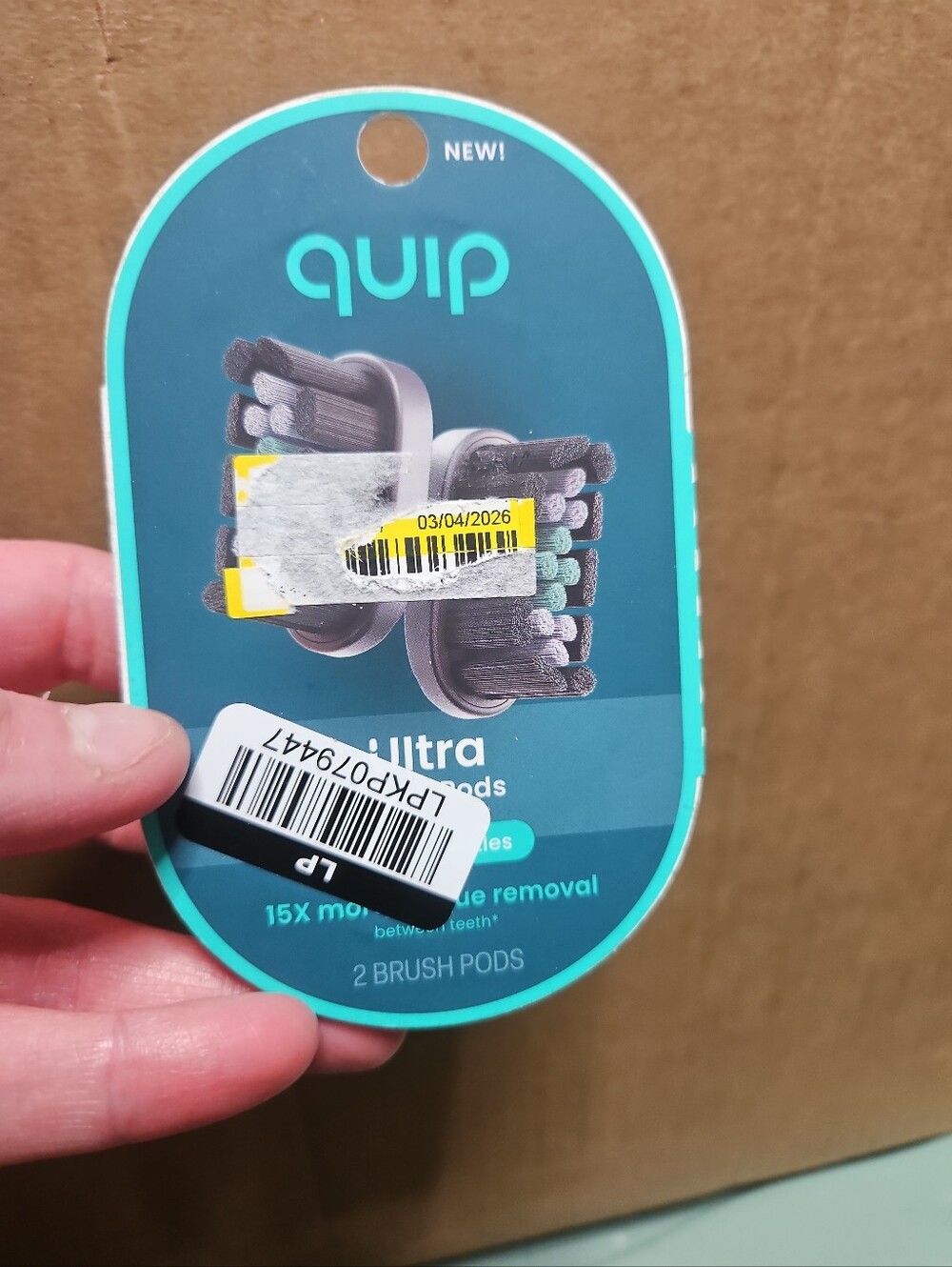 quip EasyClick Replacement Brush Pod Heads for quip Ultra and Ultra Lite Sonic